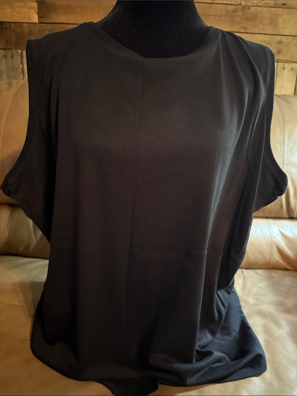 Lane Bryant Black Sleeveless Tank Top